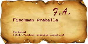 Fischman Arabella névjegykártya